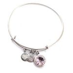 ALEX AND ANI  October Birthday Charm Bangle Bracelet Photo 0