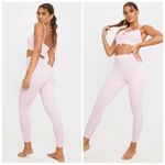 Pretty Little Thing  Pink Ribbed Leggings Photo 1