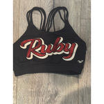 Varsity Brand cheer sports bra, RUBY fits like a small see measurement Photo 1