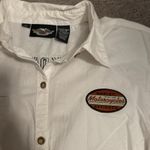 Harley Davidson  white button up shirt Photo 2