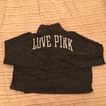 PINK - Victoria's Secret PINK Victoria’s Secret Quarter Button Up Cropped Sweatshirt  Photo 3