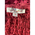 Bralette SZ Sm Crochet Pink Smocking Sweet Generis Cross Back 100% Cotton Boho Photo 6