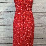 Madewell  Jumpsuit "Prairie Posies" Wide Leg Sleeveless Red Floral-0 Photo 0