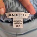 Athleta  Light Blue Textured Brooklyn Jogger Pull-On Waist Women's 10 Tall Photo 4