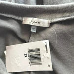 Soprano Plus Size Cozy Hacci Dolman Top Gray NWT 2X Photo 7