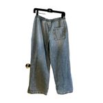 Divided NWT H&M Jeans Womens S Wide Leg Blue Stonewashed Drawstring Denim Jeans Photo 1