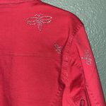 Quacker Factory Vintage jean jacket embellished with rhinestone dragonflies Photo 8