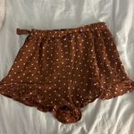 American Eagle  brown and white polkadot skort Photo 1