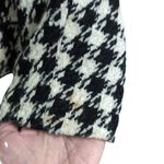 Cache Black White Houndstooth Metallic Collared Tailored Blazer Jacket 6 Photo 7