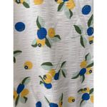 Umgee  Blueberry & Lemon Print Ruffled Hem Tie Waist Mini Dress Size‎ Large Photo 6