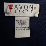 Vintage 80s Track Jacket navy white zip front size medium M Blue Photo 4