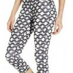 Nike  Dri-Fit Black & White Printed Spandex Crop Athletic Leggings Photo 0