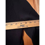 CAbi  Crosstie Pullover Ribbed Knit Top Long Sleeves Black 4288 Women Medium Photo 6