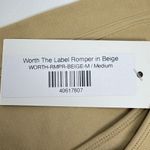 Worth The Label Shapewear Bodysuit Romper In Beige Size M Medium NWT Tan Photo 4