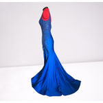 Tiffany Designs  Royal Blue Mermaid Prom Gown w/Slit Style 16058 Size 2 Photo 5