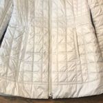 Laundry by Shelli Segal Ivory Quilted Leopard Lined Nehru Coat Sz LRG Photo 2