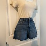 Copper Key High Rise Curvy Raw Hem Dark Blue Jean Shorts Sz 3 NWT Photo 1