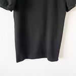 Etica Isabelle Puff Sleeve Mini Shirt Dress in Black Photo 3