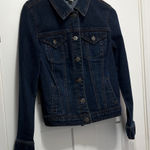 Style & Co . Dark Blue Jean Jacket Photo 0