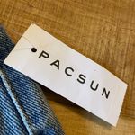PacSun NWT  size 24 or 0 denim distressed mini skirt blue country concert western Photo 5