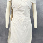 Lan Ting Bride Dress Womens 10 Cream Bridesmaid Wedding Party Minimalist Elegant Tan Photo 0