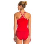 Dolfin  Lifeguard Tankini Bikini 2 Piece Swimsuit Red Top Bottom Job Pool…​​​​ Photo 2