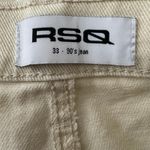 RSQ 90s Distressed Baggy Ecru Jeans Size 33 Photo 7