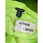 Metro Style Vintage VTG Y2K Neon Green 100% Genuine Leather Pants Size 20 NWT!! Photo 3