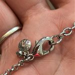 J.Crew Silver Tone Green Peach Statement Bib Necklace Photo 6