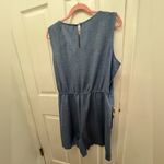 Emma & Michele  Blue Jumpsuit with Tie Waist Photo 1