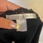 Victoria's Secret  Tease Satin Lace Trim Mini Slip Gown S *Black* Vintage Photo 7