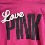Victoria's Secret  Medium Love PINK Pullover Hoodie Back Spell Out Logo Pink Photo 5