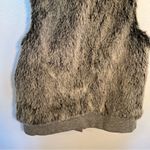 Three Dots  Faux Fur Vest Gray Photo 10