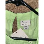 A New Day ‎ Lime Green Keyhole Back Linen Blend Summer Sundress Dress XS NEW NWT Photo 3
