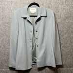 Jones New York Blazer Suit Jacket Button Front Career Office Light Blue 12 Photo 6