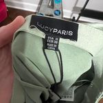 Lucy Paris Sage Green Silk Skirt Photo 1