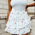 Swank Company White Daisy Skirt Photo 0