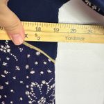 Anthropologie  Floreat Dress‎ 8 Navy Blue Embroidered Tunic Boho Cottage Peasant Photo 5