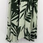 Michael Stars  Paradiso Palms‎ Wrap Tropical Green Dress Short Sleeves Size Small Photo 6