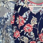 Gap Women’s Lightweight Floral Sweater Bundle Gray & Navy Long Sleeve Size Small Photo 4