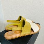 Sorel  Ella II‎ Slingback Leather Sandal, Comfort Shoe Olive Beige Size 10.5, NWT Photo 1