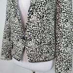 Zadig & Voltaire Vegam Leopard Deluxe White/Black Jacquard Blazer 36 US Small Photo 3