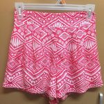 Miami Pink Printed High Waisted Shorts Photo 0