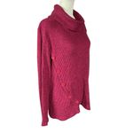 Studio 1886 wine colored cowl neck long sleeve pullover stretchy sweater size L Photo 1