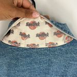 Hard Rock Cafe  Singapore Medium‎ Wash Blue Denim Button Front Jacket Photo 10