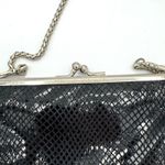 Kenneth Cole Y2K  Reaction Black Textured Clutch w/  removable Silver Chain Strap Photo 4
