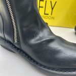 Fly London New Fade966Fly Leather Ankle Boots Women 36 US 5.5-6 Zip Up Black Rug Photo 5