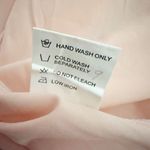 ADORE | White Blush Pink Nude Lace Overlay Dress 3/4 Sleeve Sheath Bride | Small Photo 7