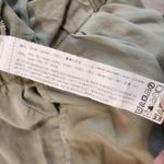 ZARA  Tan Elastic Waist Straight Leg Drawstring High Rise Trouser Pants Medium Photo 8