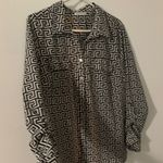 Notations ‎ Black and White Geometric Skirt Photo 2